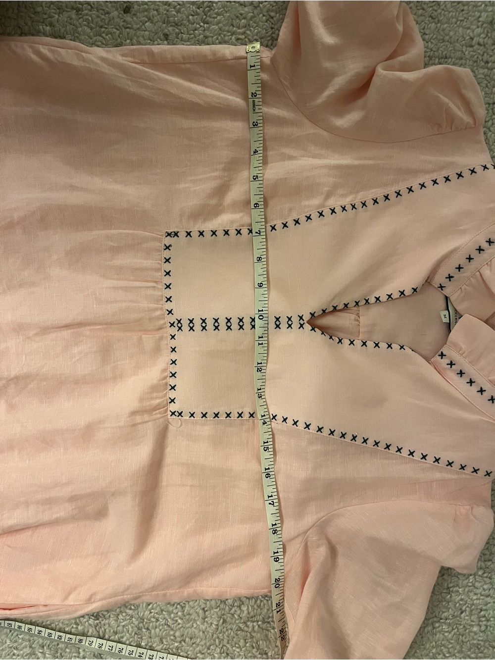 Tuckernuck Pale Pink Embroidered Ruffle-Neck Dress - Picture 8 of 10